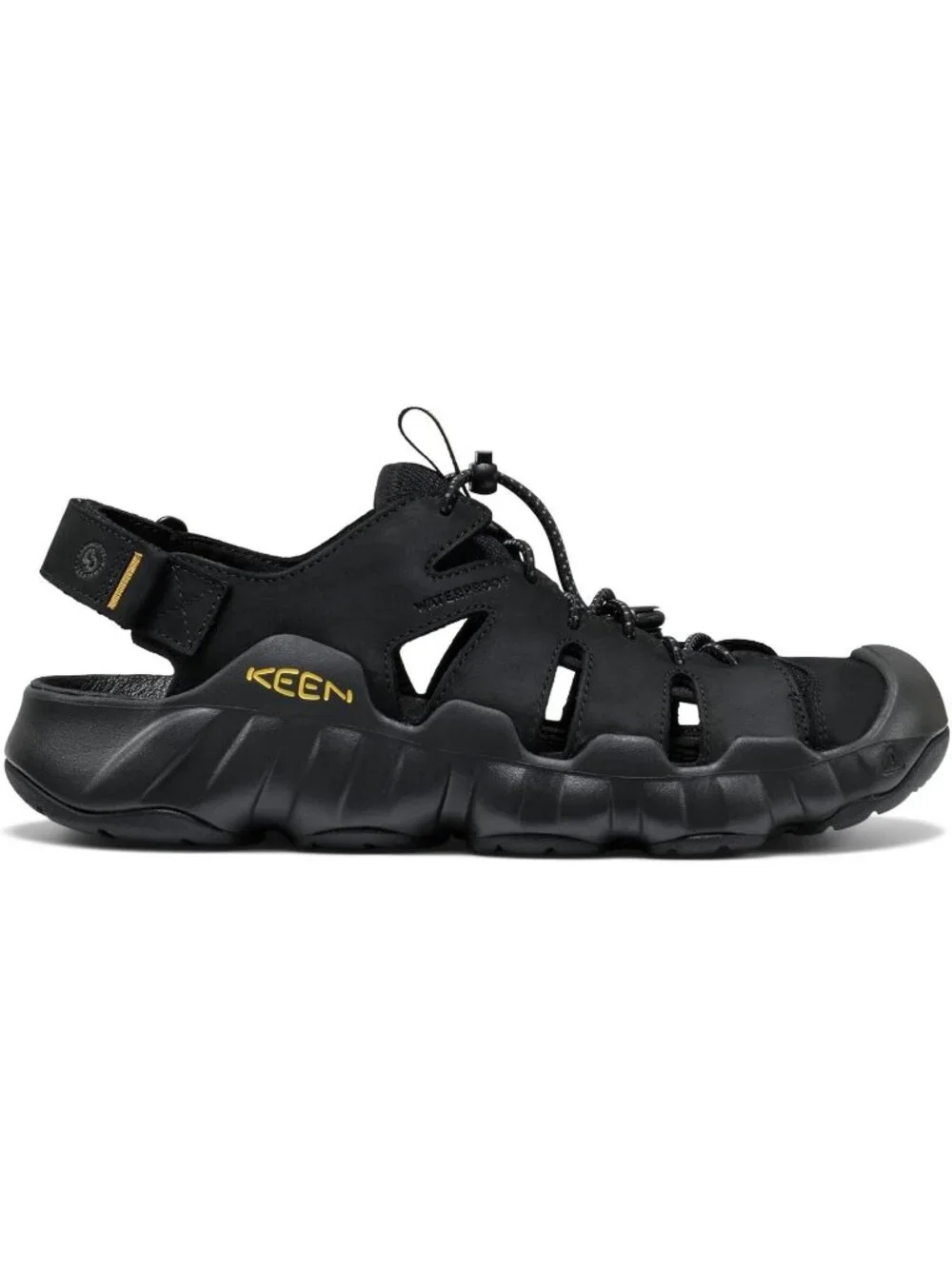 Men's Black Hyper port Closed Toe Breathable Easy On Comfortable Sandal Shoes